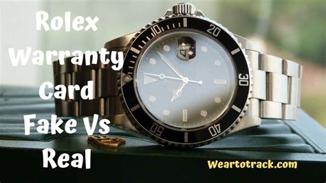 rolex warranty card fake vs real